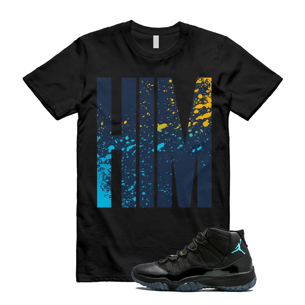 Jordan 11 Gamma Blue HIM Shirt to Match 378037-006 Match Sneaker Tee