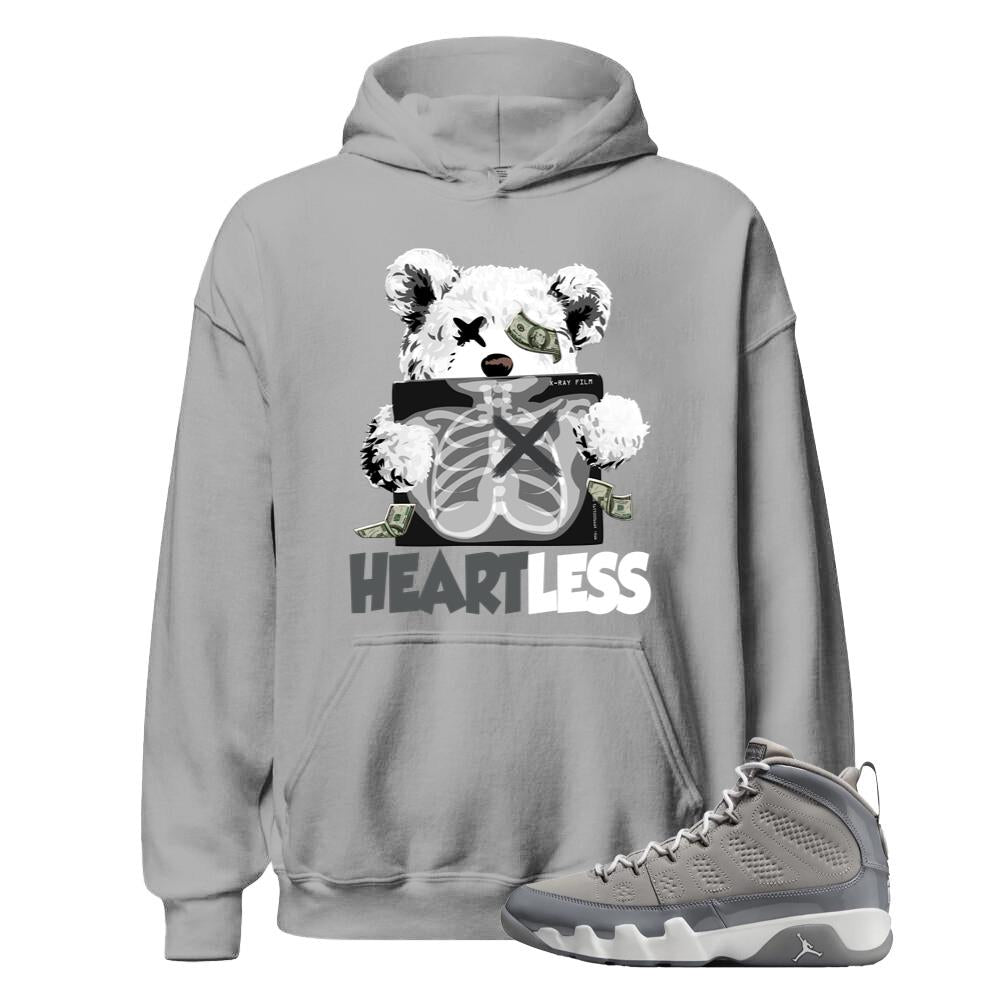 Air Jordan 9 Retro Cool Grey Shirt to Match Heartless Hoodie HV4794-011 Match Sneaker Tee