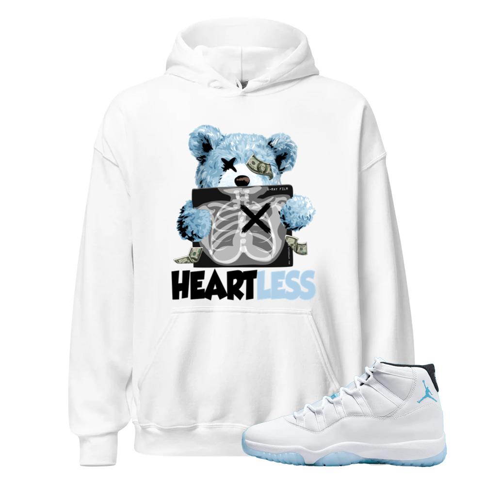 Air Jordan 11 Retro Legend Blue Hoodie to Match Heartless CT8012-104 Match Sneaker Tee