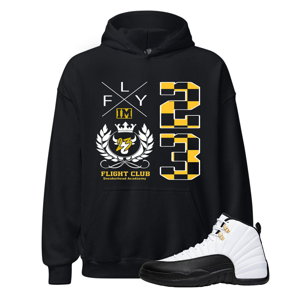 Air Jordan 12 Taxi Hoodie to Match Fly 23 Flight Club, CT8013-170, Match Sneaker Tee