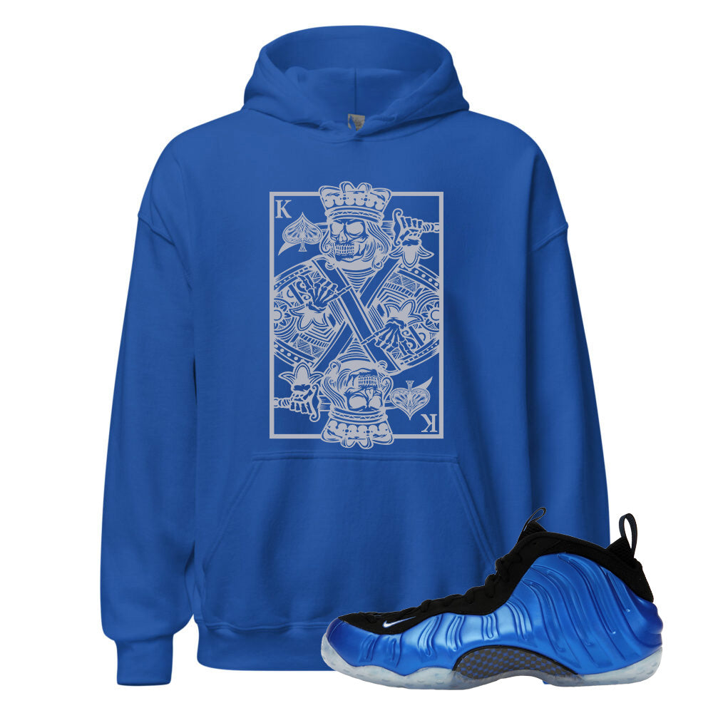 Foamposite One Royal Blue KC Grey Hoodie to Match FQ8181-511 Match Sneaker Tee