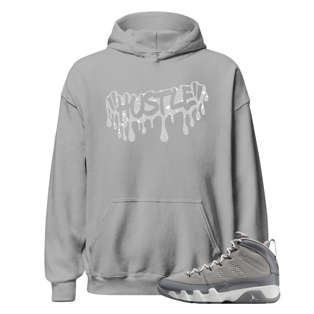 Air Jordan 9 Retro Cool Grey Shirt to Match Hustle Hoodie HV4794-011 Match Sneaker Tee