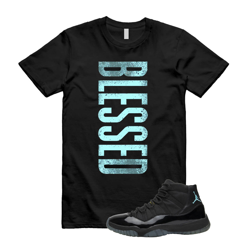 Air Jordan 11 Retro Gamma Blue Shirt to Match Blessed 378037-006 Match Sneaker Tee