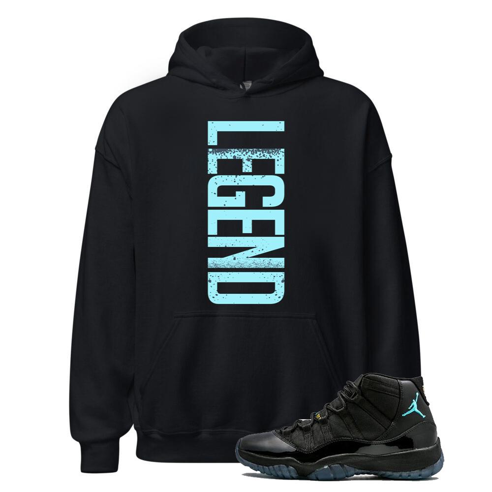 Air Jordan 11 Retro Gamma Blue Shirt to Match Legend Hoodie 378037-006 Match Sneaker Tee