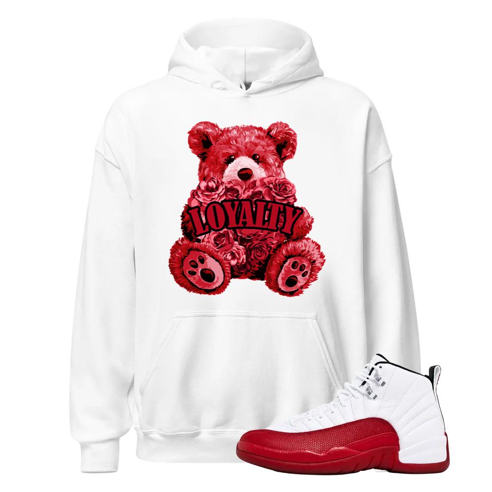 Air Jordan 12 Cherry Red Shirt to Match Loyalty Hoodie Match Sneaker Tee