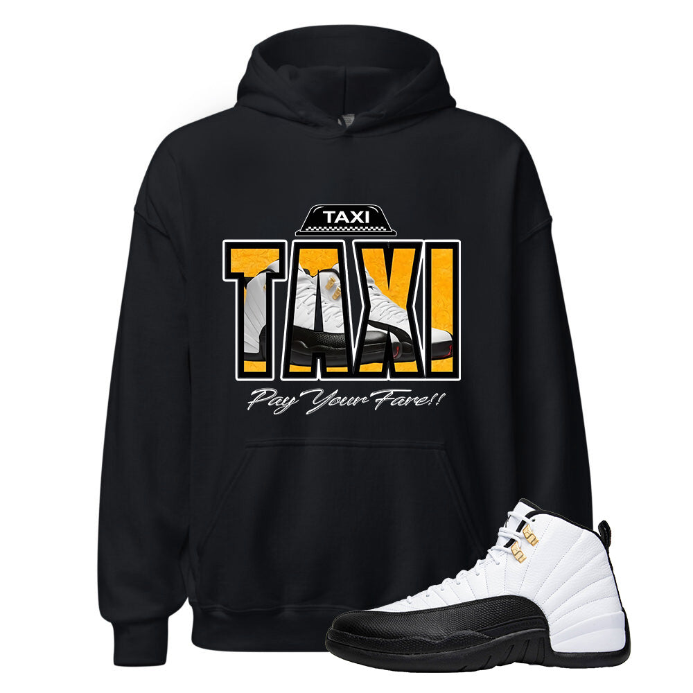 Air Jordan 12 Taxi Shirt to Match TAXI Design Hoodie, 130690-125 Match Sneaker Tee