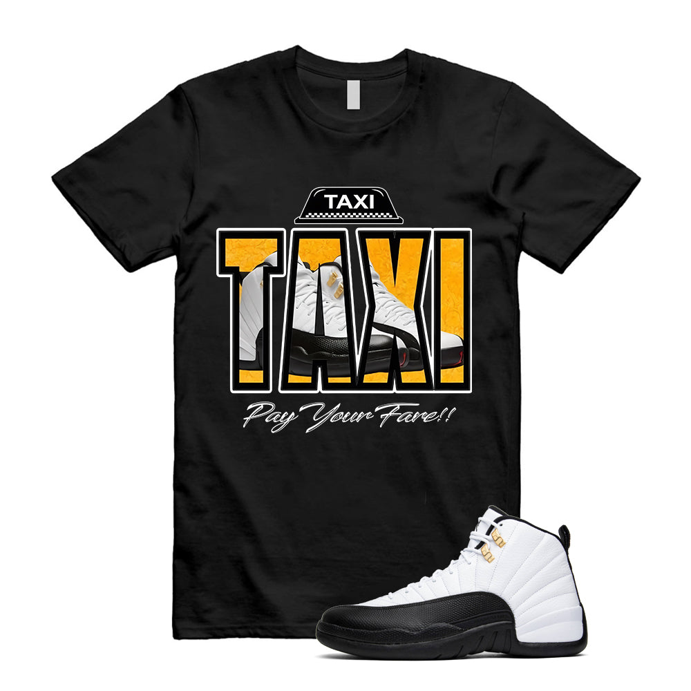 Air Jordan 12 Taxi Shirt to Match TAXI Design T-shirt, 130690-125 Match Sneaker Tee