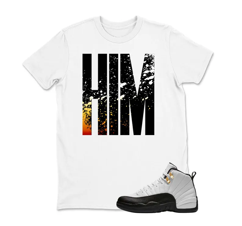 Air Jordan 12 Royalty Taxi HIM Shirt to Match, CT8013-170 Sneaker Match Tee