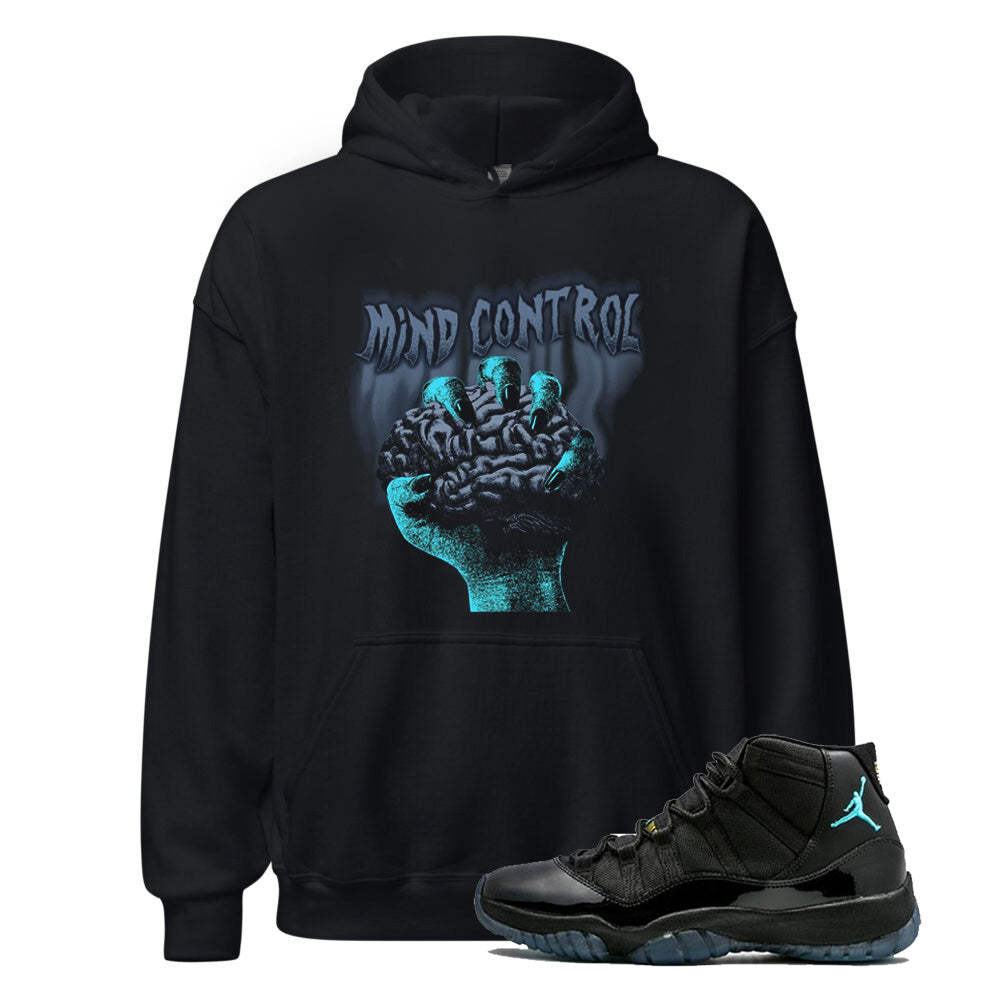 Jordan 11 Gamma Blue Mind Control Hoodie to Match 378037-006 Match Sneaker Tee