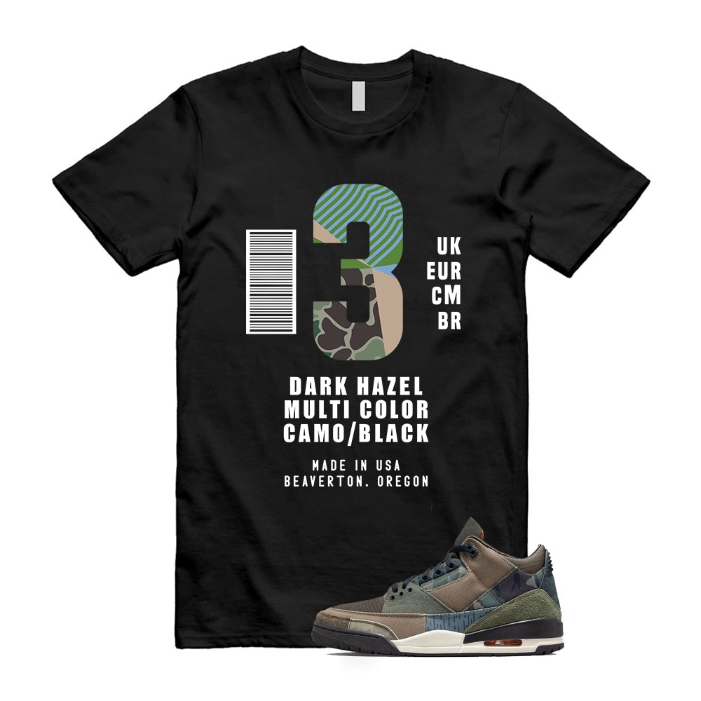 Air Jordan 3 Patchwork Shirt To Match Box Label Softstyle T-Shirt, DO1830-200 Match Sneaker Tee