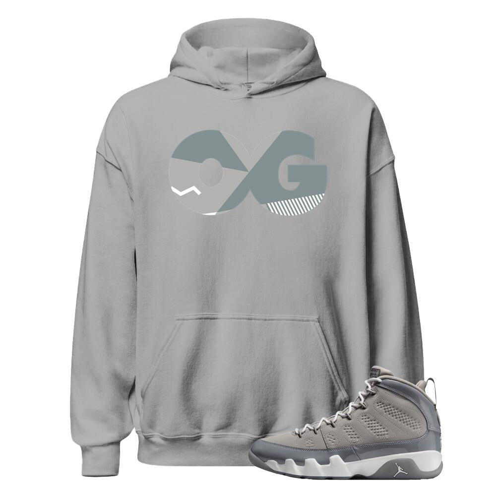 Air Jordan 9 Retro Cool Grey Shirt to Match OG Hoodie HV4794-011 Match Sneaker Tee