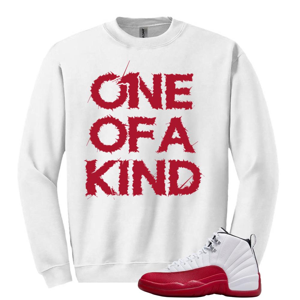 Air Jordan 12 Cherry Red Sweatshirt to Match One Of A Kind CT8013-116 Match Sneaker Tee