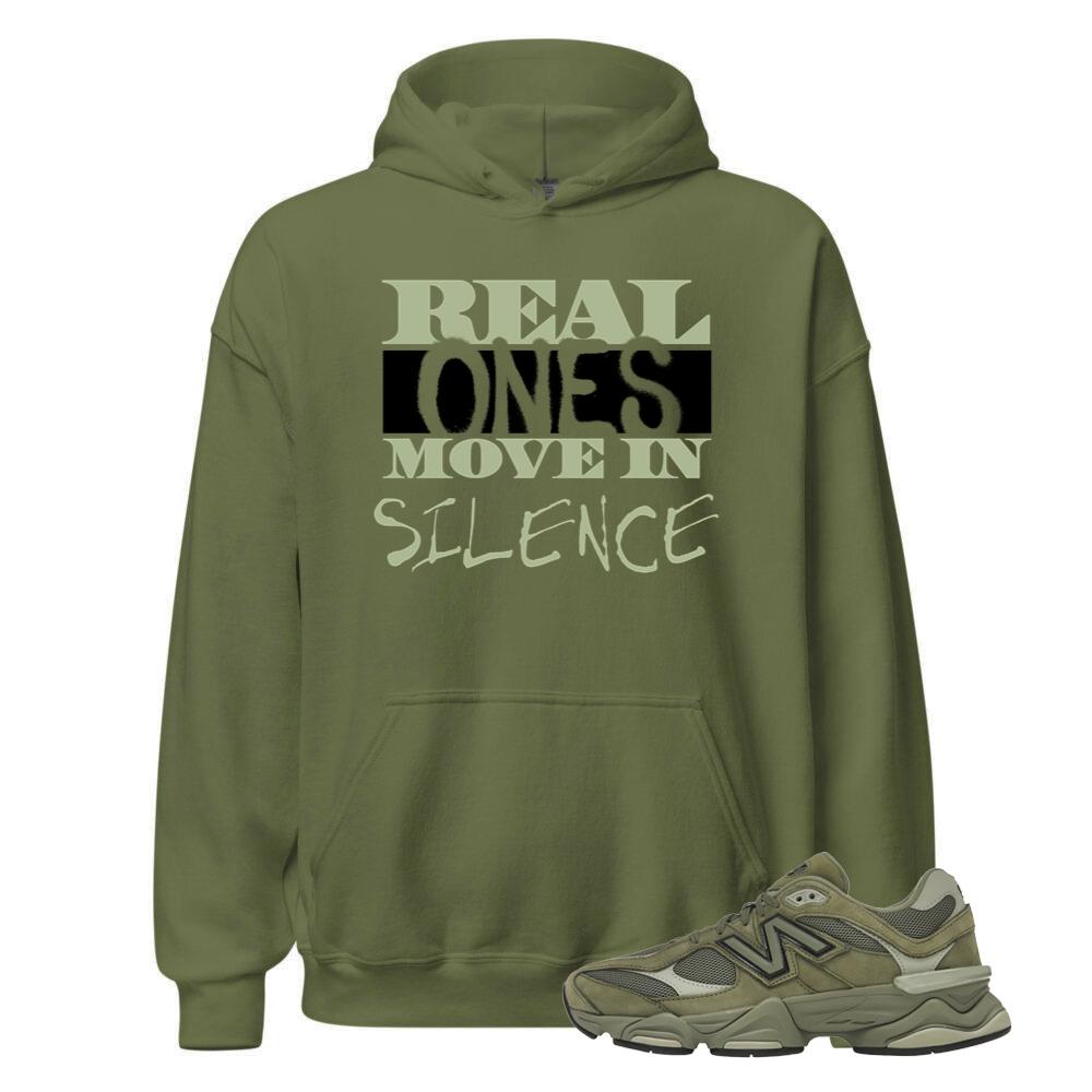 New Balance 9060 Dark Olivine Shirt to Match Real Move In Silence, Hoodie U9060ZGD Match Sneaker Tee