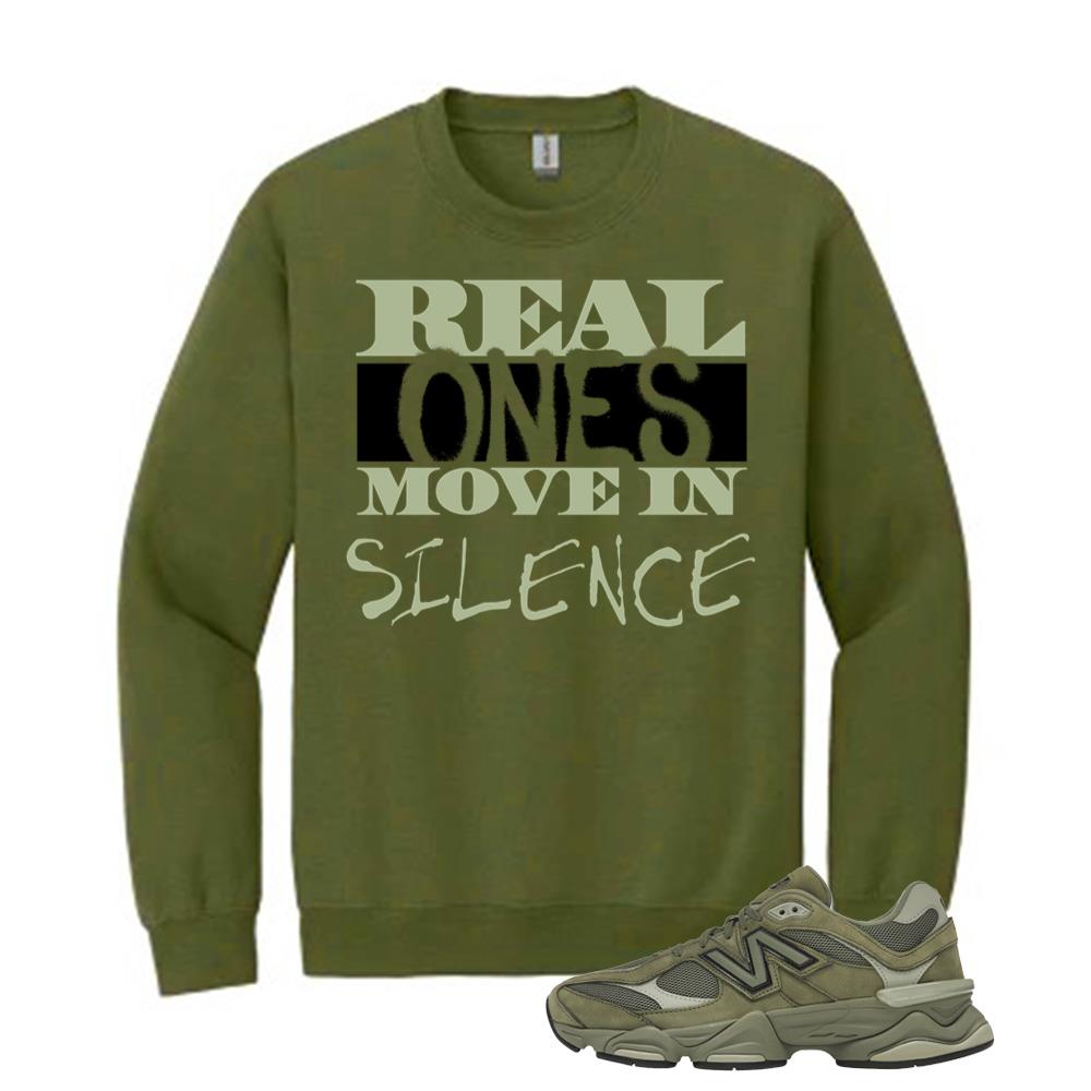 New Balance 9060 Dark Olivine Shirt to Match Real Move In Silence Sweatshirt U9060ZGD Match Sneaker Tee