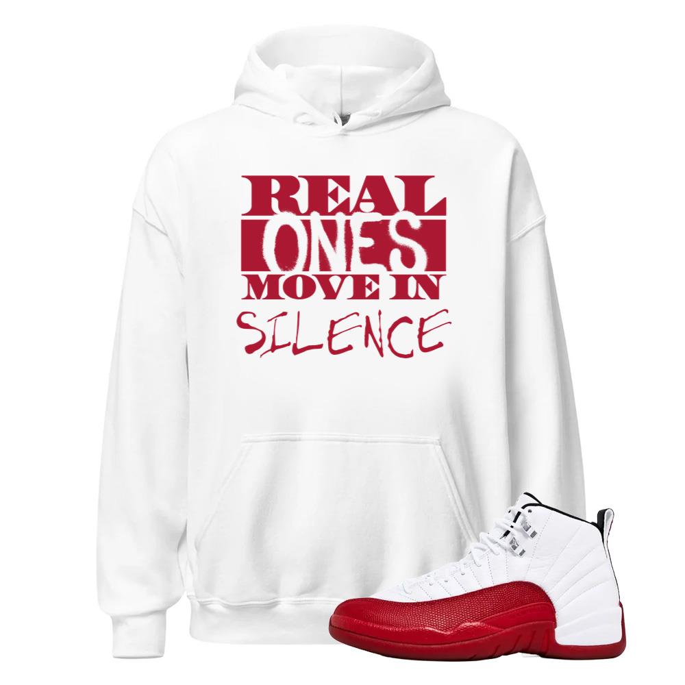 Air Jordan 12 Cherry Red Shirt to Match Real Ones Move In Silence Hoodie Match Sneaker Tee