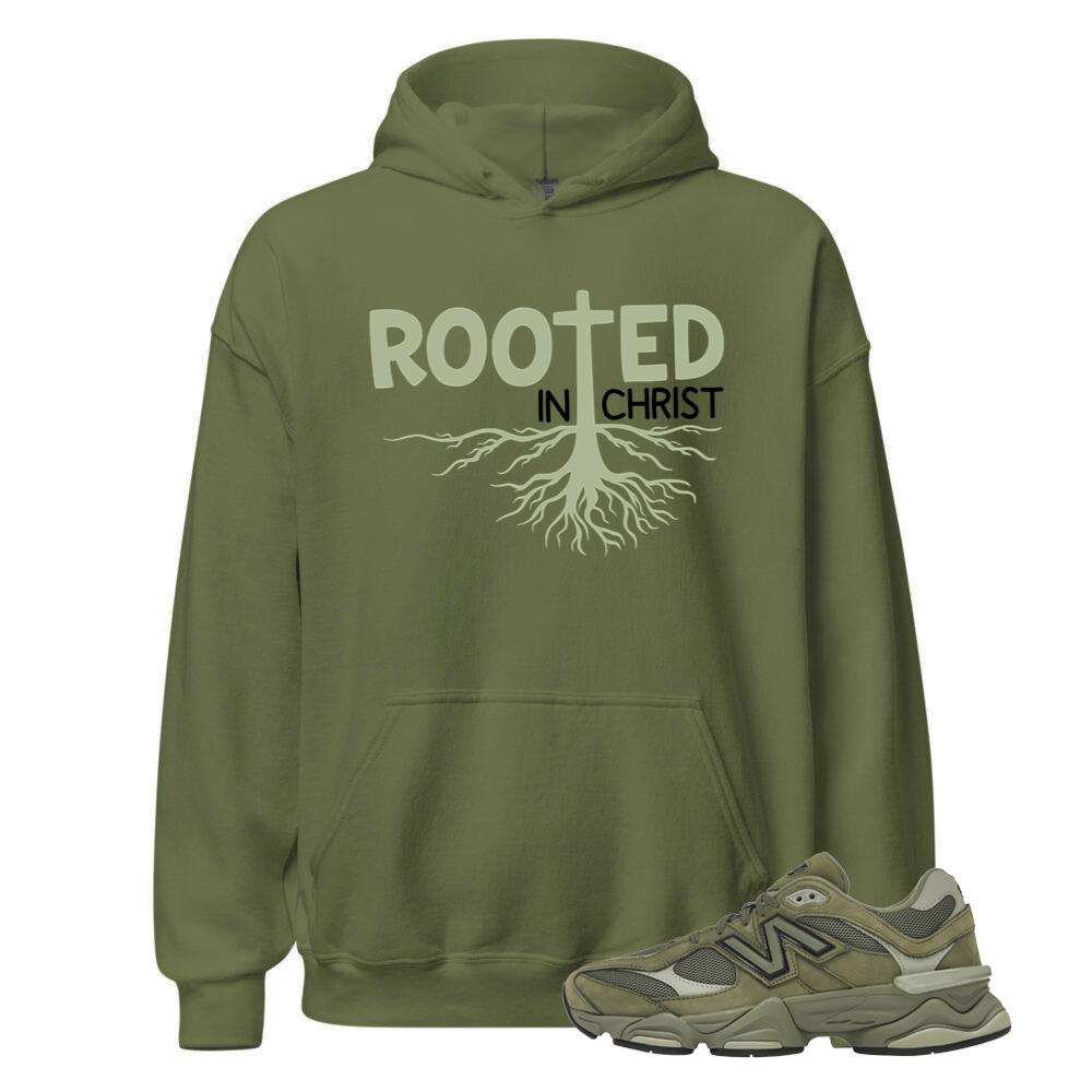 New Balance 9060 Dark Olivine Shirt to Match Rooted, Hoodie U9060ZGD Match Sneaker Tee