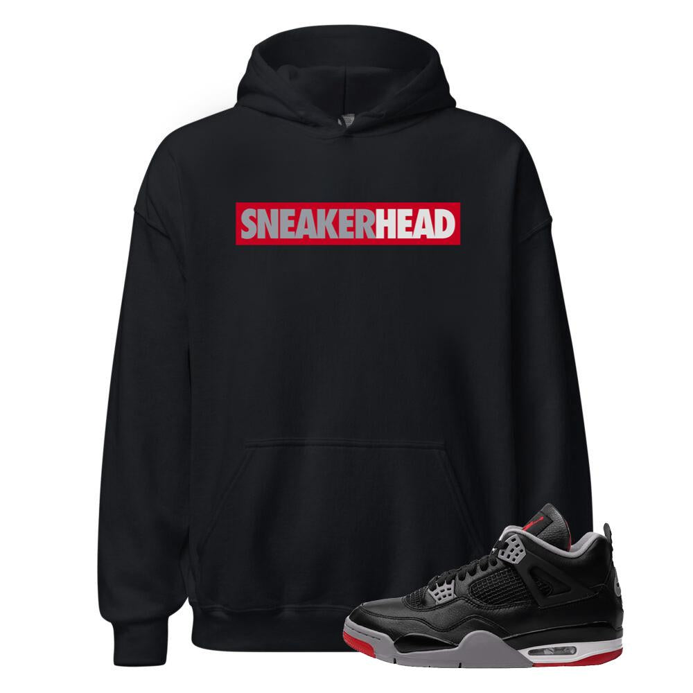 Air Jordan 4 BRED Reimagined Shirt to Match Sneaker Head Hoodie FV5029-006 Match Sneaker Tee