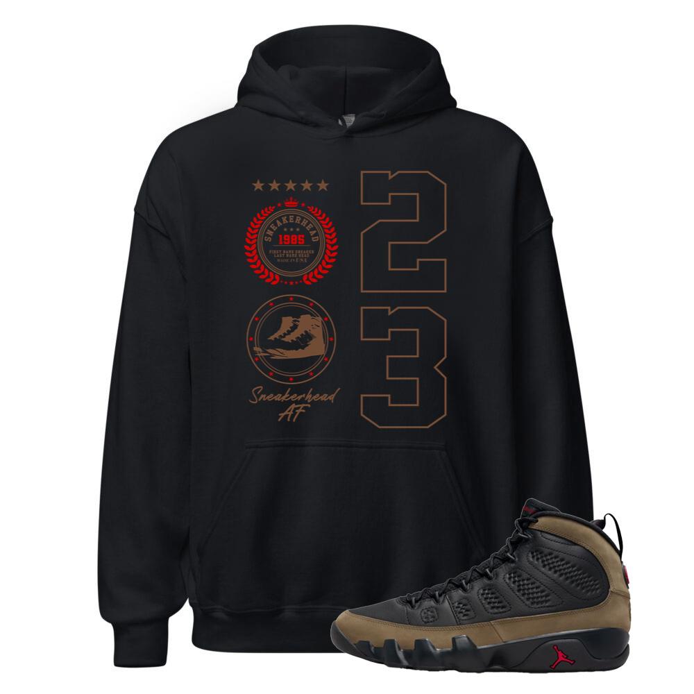 Air Jordan 9 Olive Shirt to Match Sneakerhead 1985 23 Hoodie HV4794-030 Match Sneaker Tee