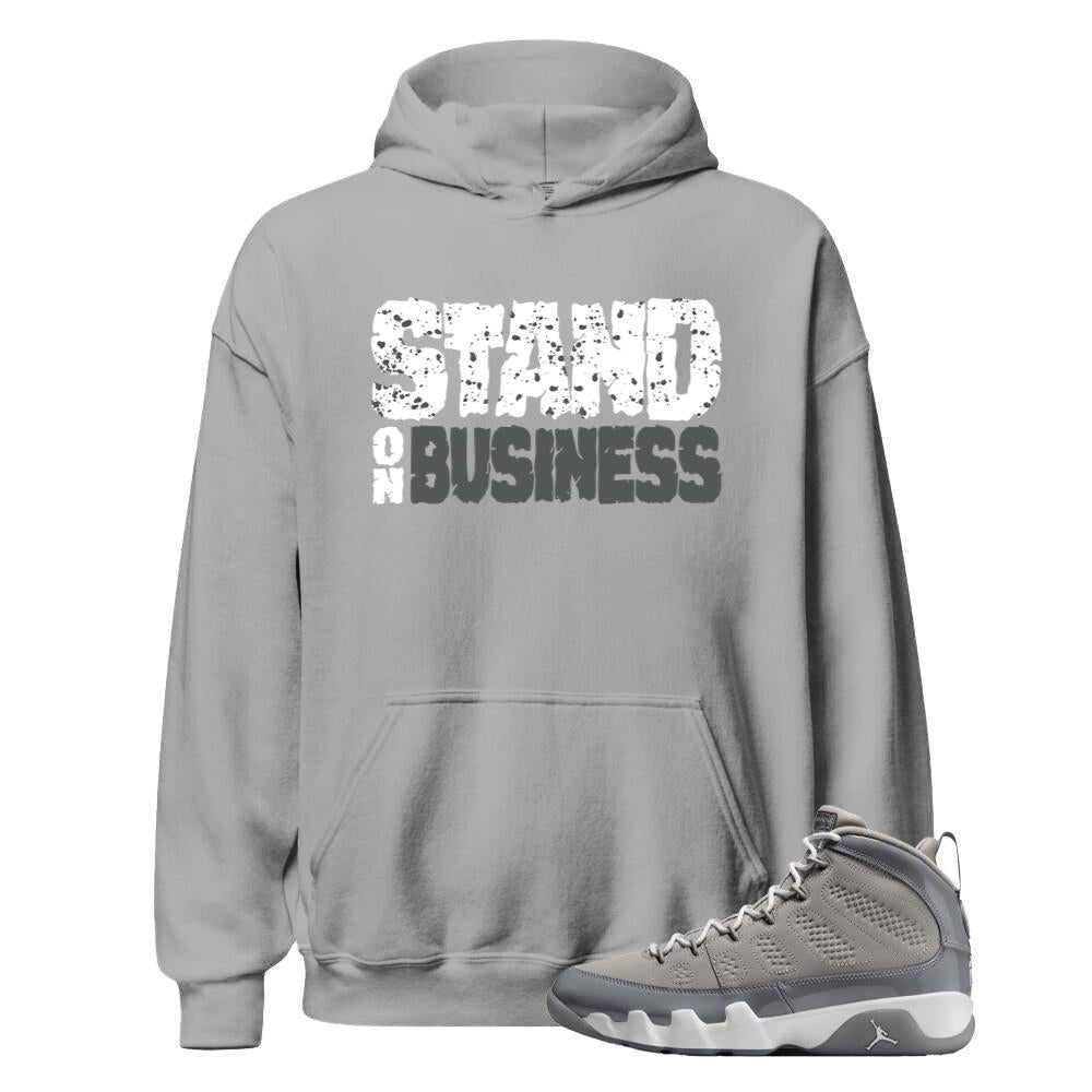 Air Jordan 9 Retro Cool Grey Shirt to Match Stand On Business Hoodie HV4794-011 Match Sneaker Tee
