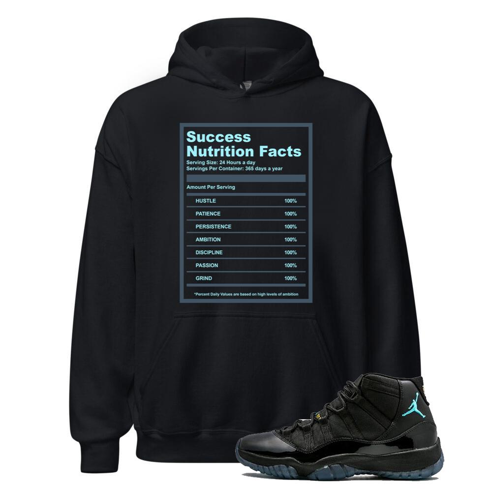 Air Jordan 11 Retro Gamma Blue Shirt to Match Success Nutrition Facts Hoodie 378037-006 Match Sneaker Tee