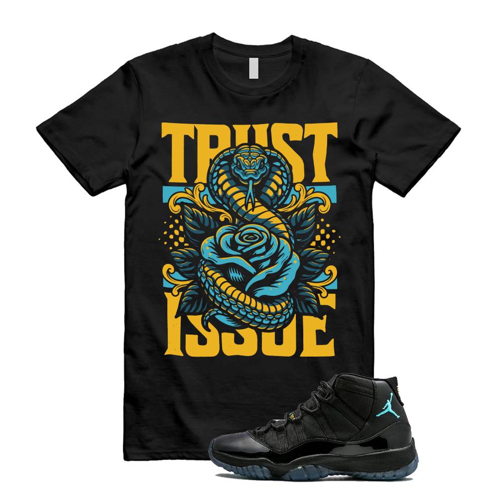 Jordan 11 Gamma Trust Issue Snack and Flower Shirt to Match 378037-006 Match Sneaker Tee