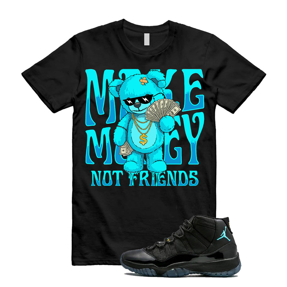Jordan 11 Gamma Blue Blessed Shirt to Match Make Money Not Friends 378037-006 Match Sneaker Tee