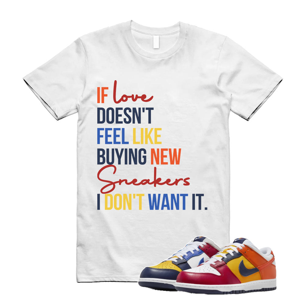 Dunk Low Japan QS Shirt to Match If Love Doesn’t Feel Like IB2051-400 Match Sneaker Tee