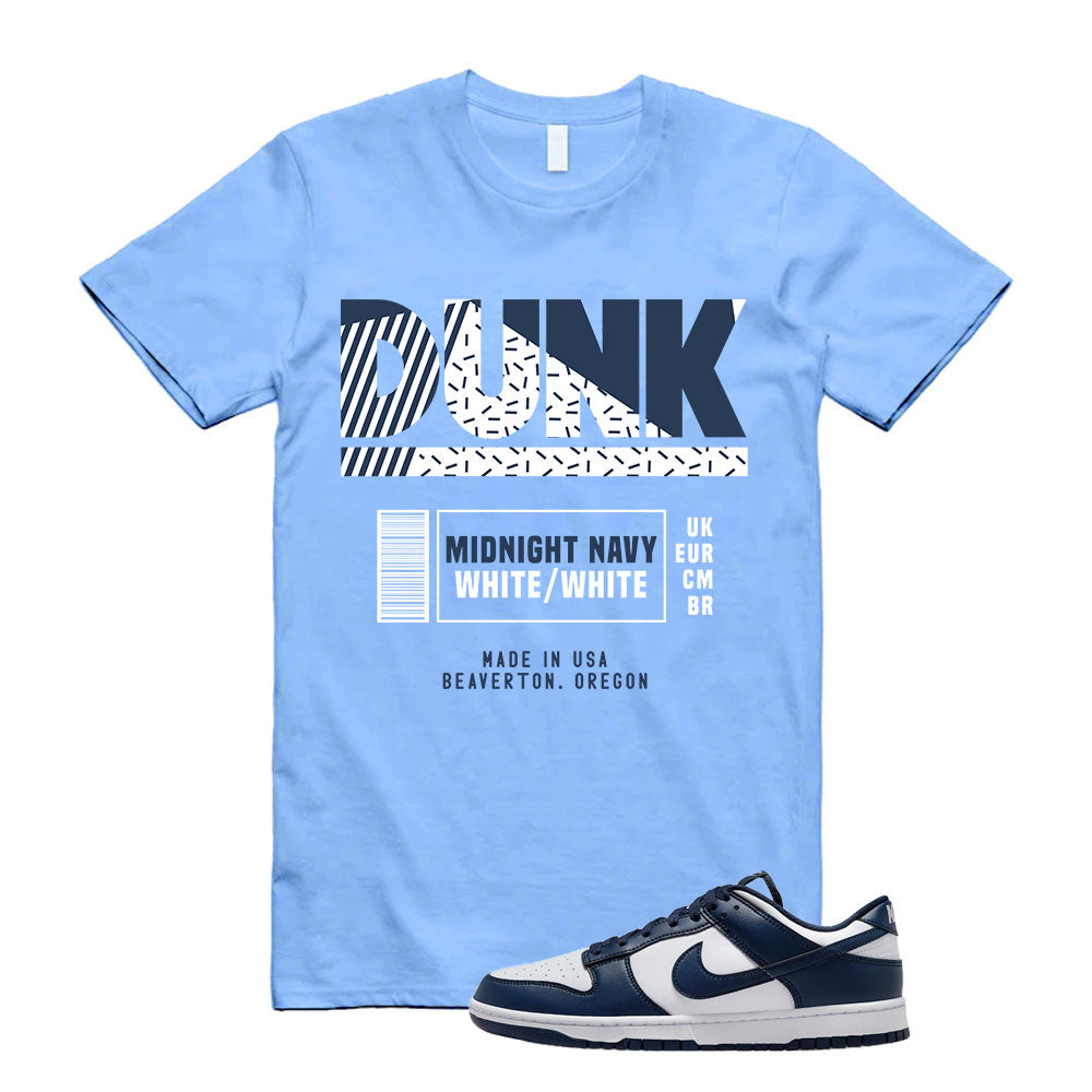 Dunk Low Midnight Navy White Shirt to Match Midnight Navy White HF5441-107 Match Sneaker Tee