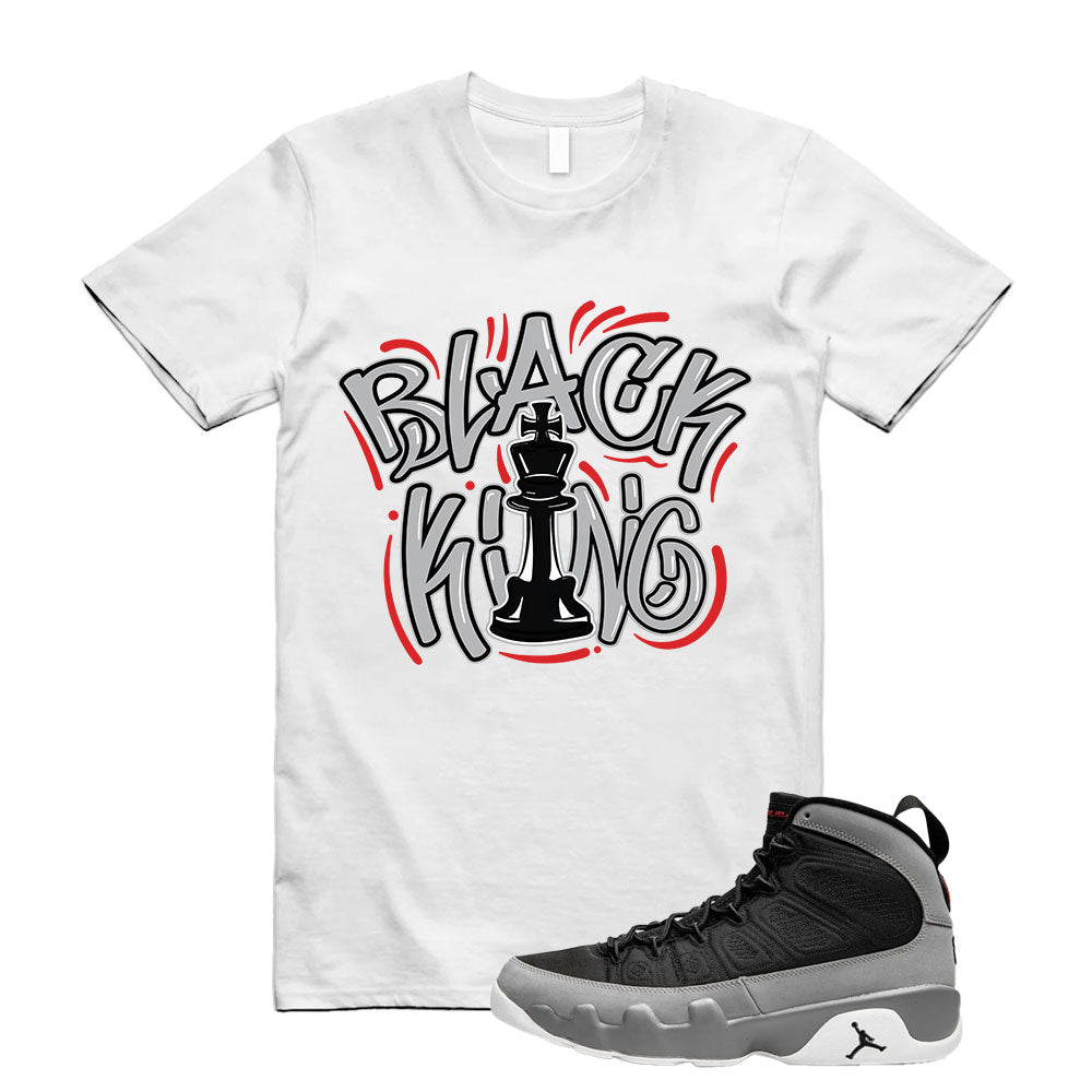 Air Jordan 9 Retro Particle Grey Shirt to Match Black King Design 17809395 Match Sneaker Tee