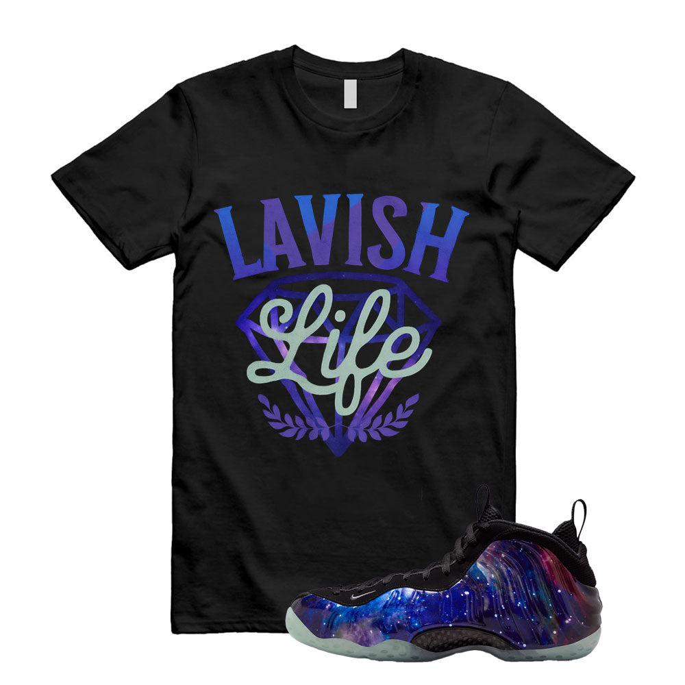 Air Foamposite One Galaxy Shirt to Match Lavish Life FQ4303-400 Match Sneaker Tee