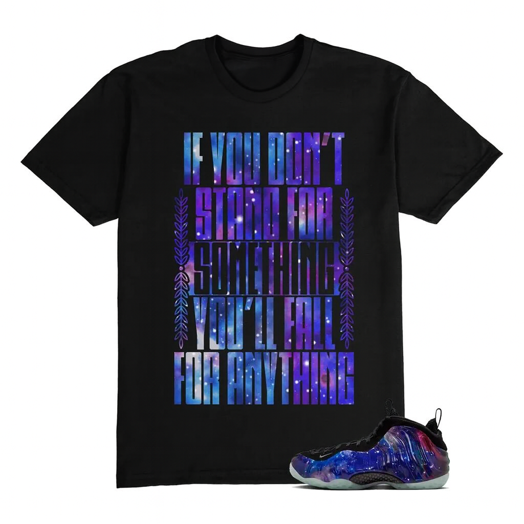 Galaxy Foamposite One Shirt to Match SFS, FQ4303-400, Match Sneaker Tee