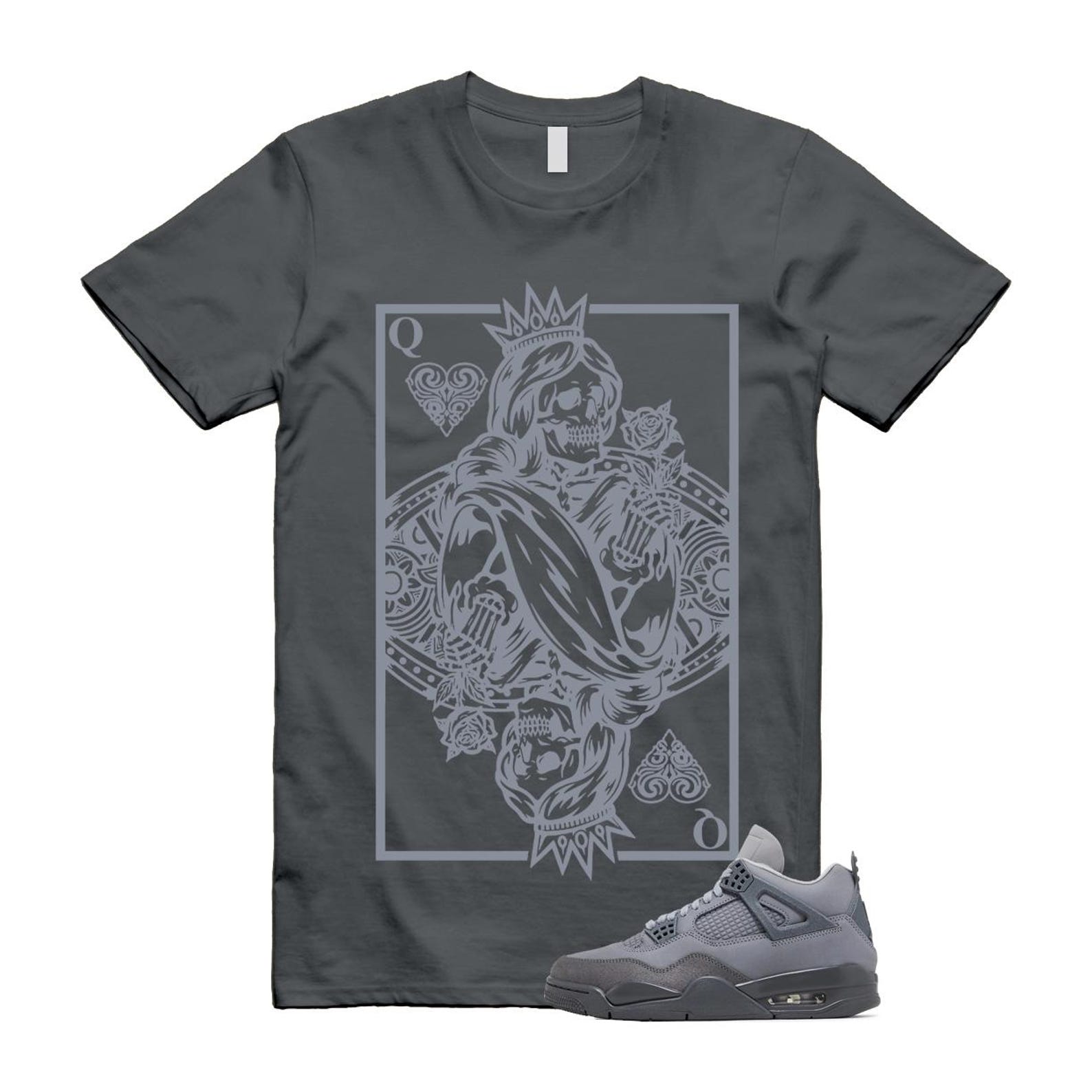 4 Wet Cement Smoke Iron Grey Retro SE T Shirt Match QC T-Shirt, Sneaker Match Tee