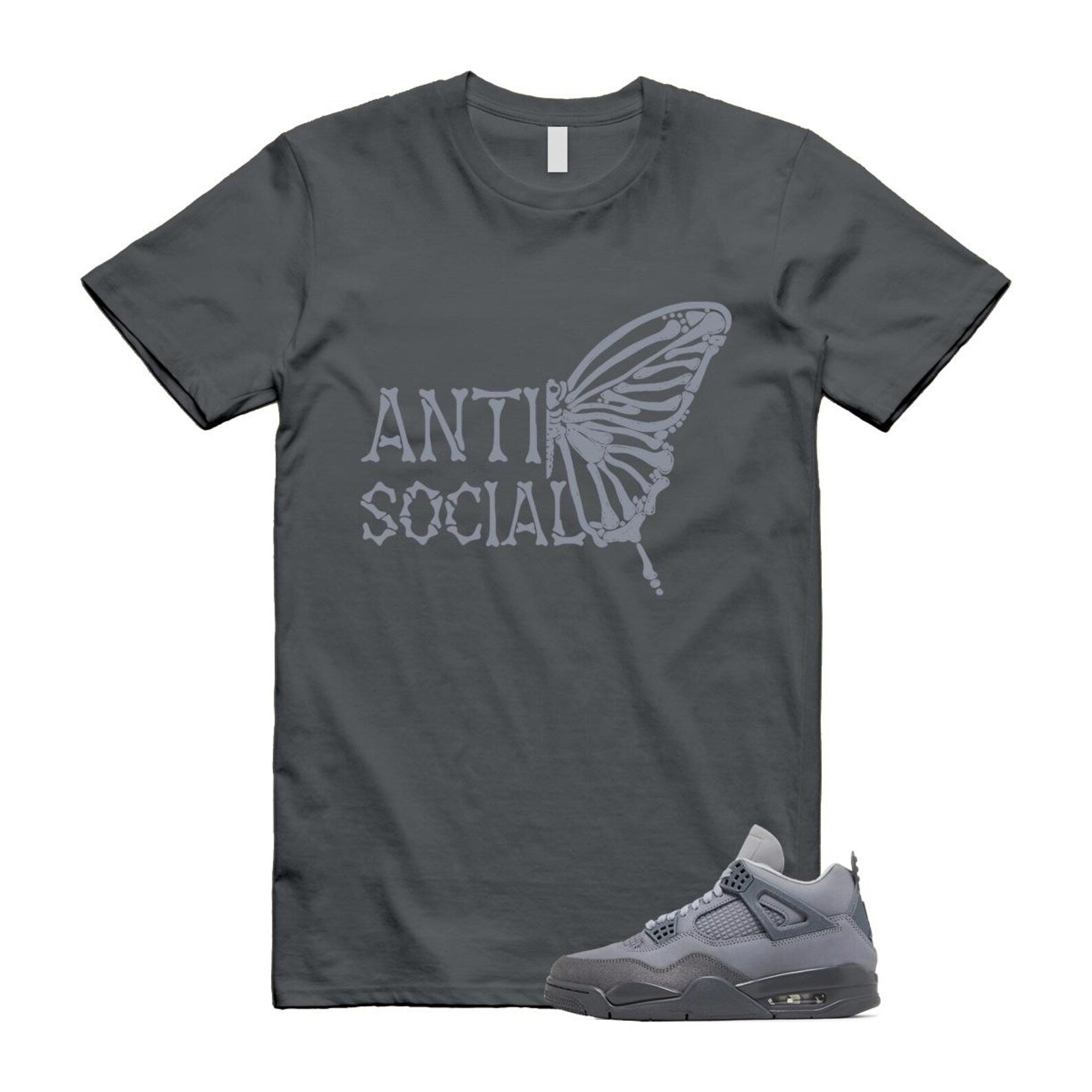 4 Wet Cement Smoke Iron Grey Retro SE T Shirt Match ASB T-Shirt, Sneaker Match Tee
