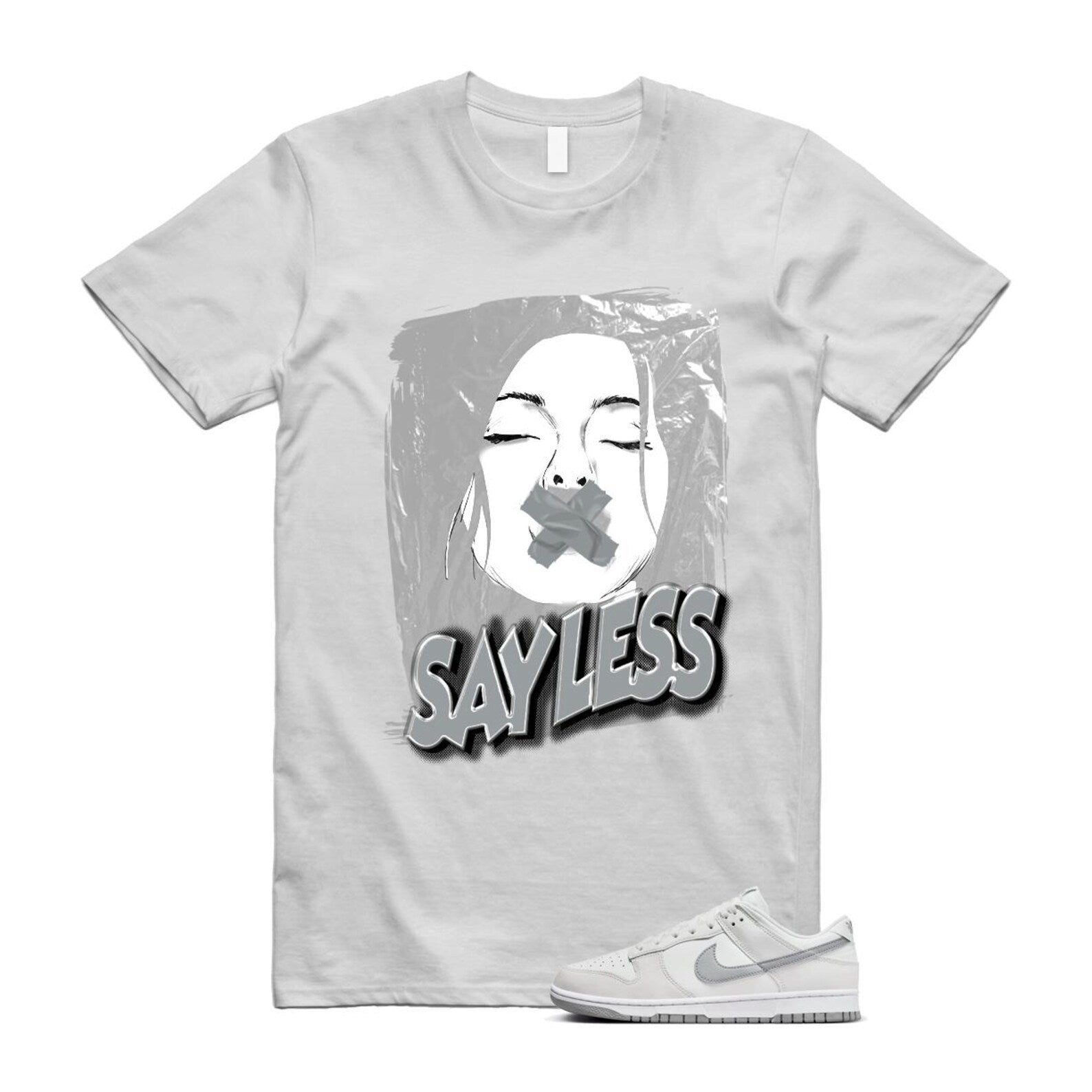 Dunk Summit White Light Smoke Grey Platinum Tint Low Retro T Shirt Match SL T-Shirt, Sneaker Match Tee