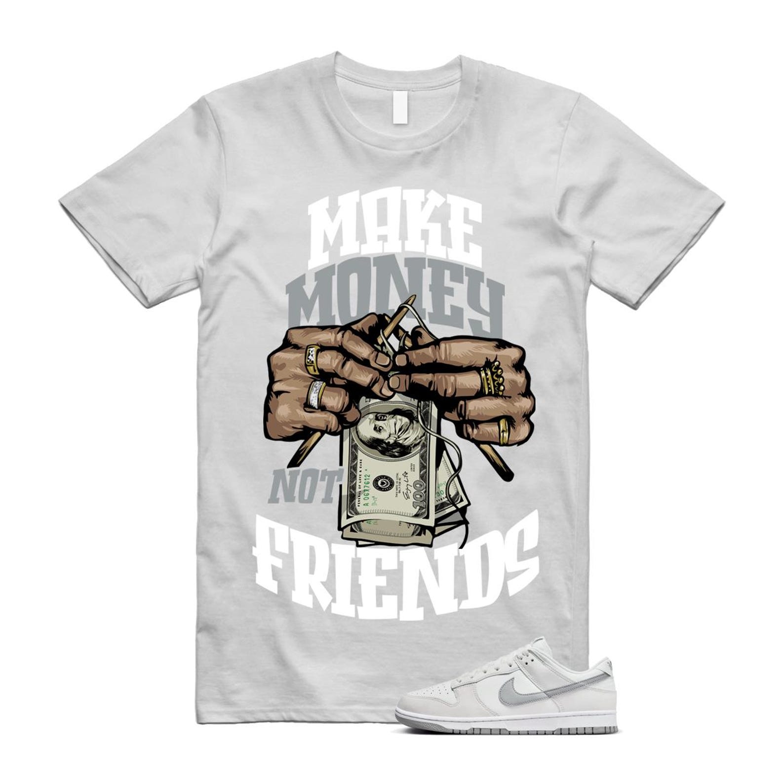 Dunk Summit White Light Smoke Grey Platinum Tint Low Retro T Shirt Match MM T-Shirt, Sneaker Match Tee