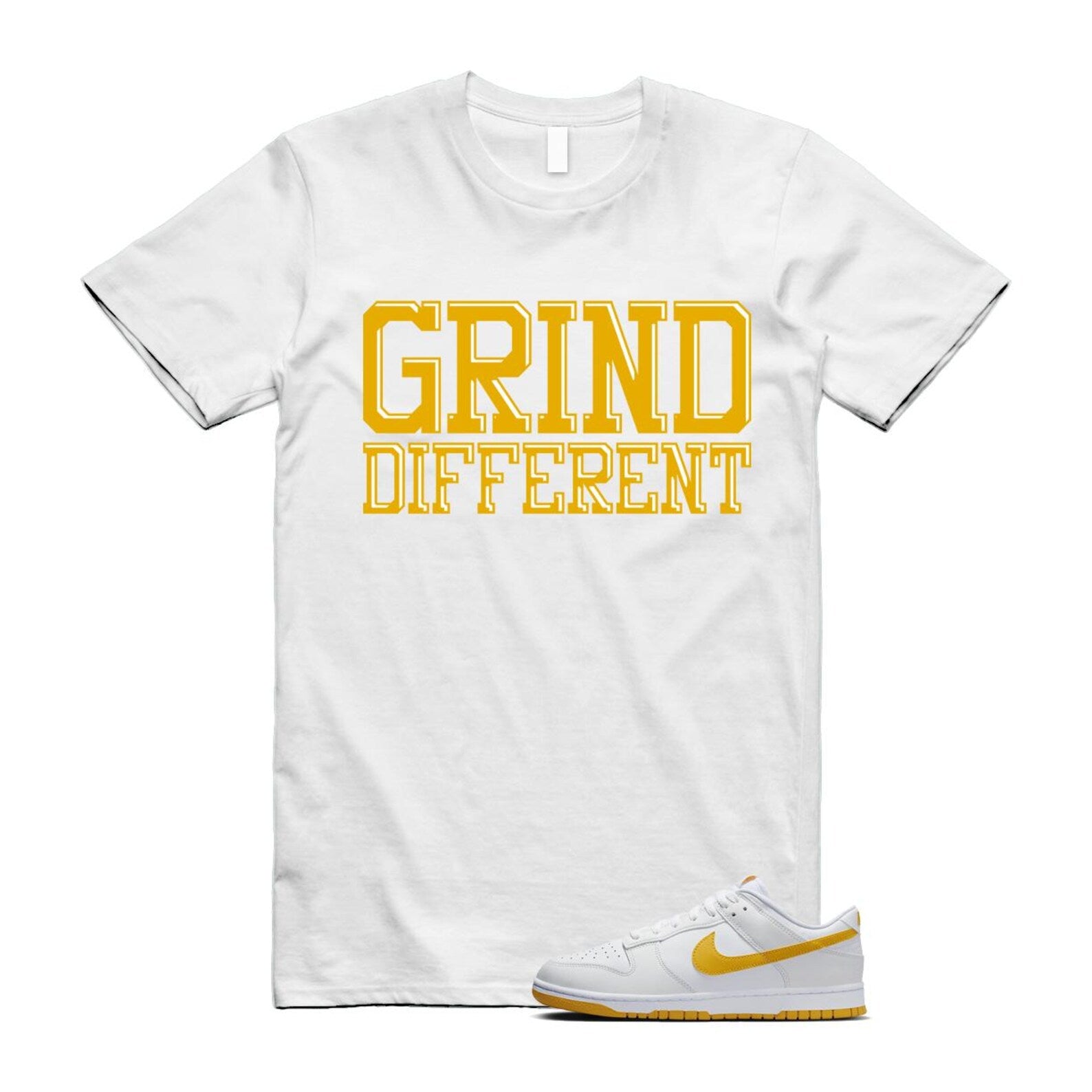 Dunk White University Gold Low T Shirt Match GRD T-Shirt, Sneaker Match Tee