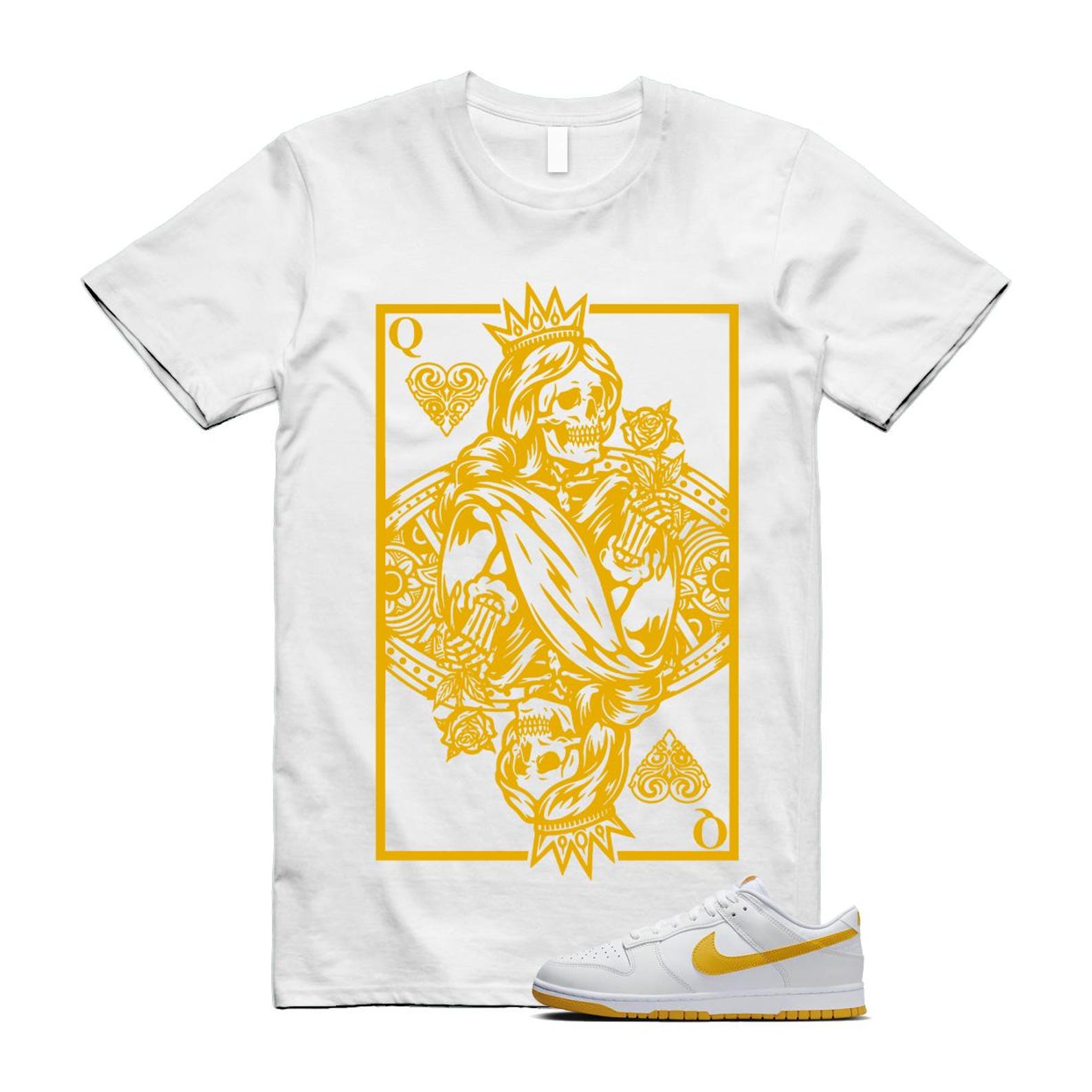 Dunk White University Gold Low T Shirt Match QC T-Shirt, Sneaker Match Tee
