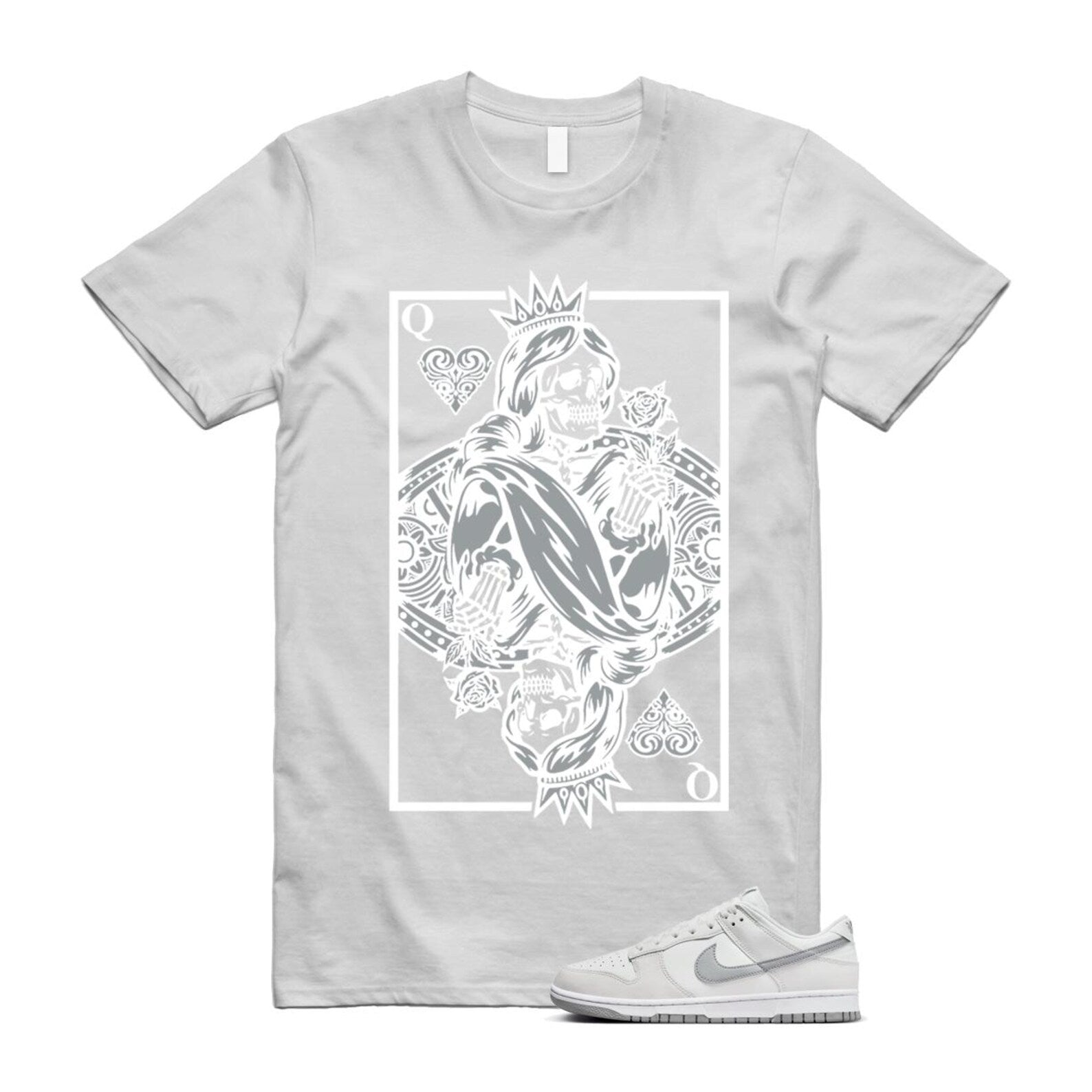 Dunk Summit White Light Smoke Grey Platinum Tint Low Retro T Shirt Match QC T-Shirt, Sneaker Match Tee