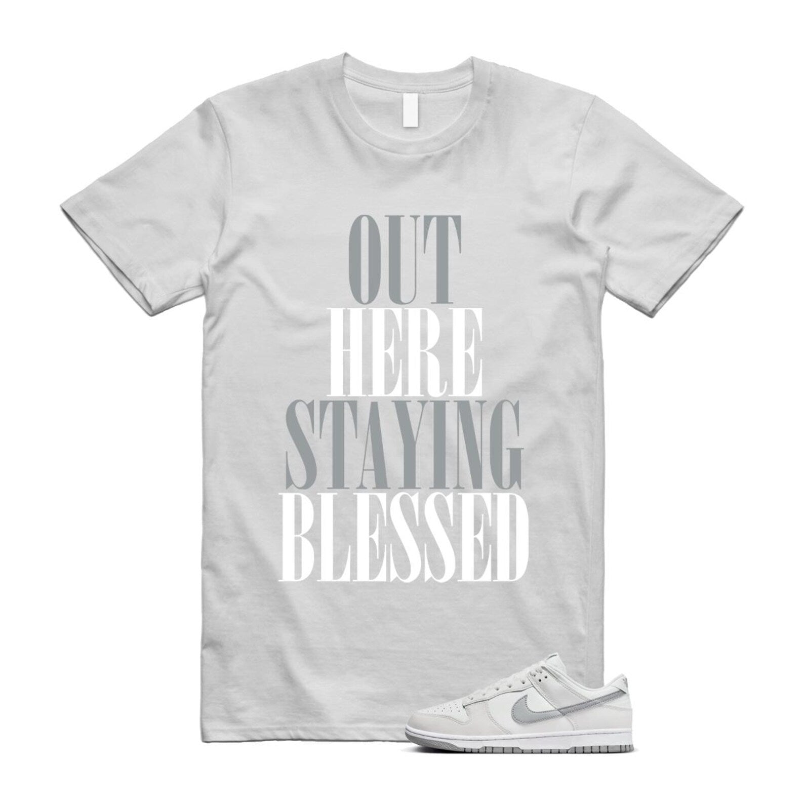 Dunk Summit White Light Smoke Grey Platinum Tint Low Retro T Shirt Match STAYBLS T-Shirt, Sneaker Match Tee