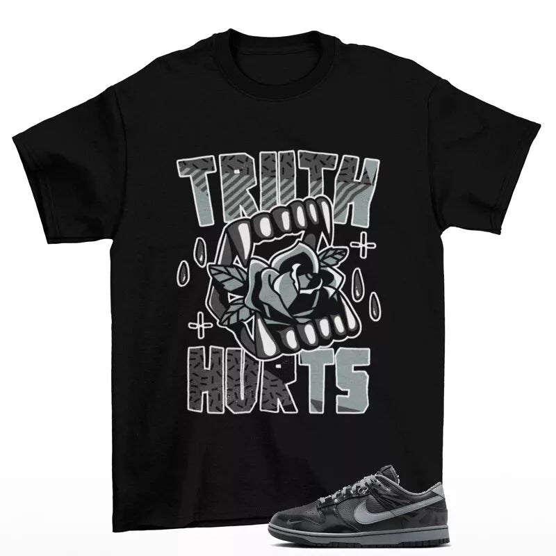 Truth Sneaker Shirt Black to Match Dunk Low Berlin FZ3053-001 T-Shirt, Sneaker Match Tee