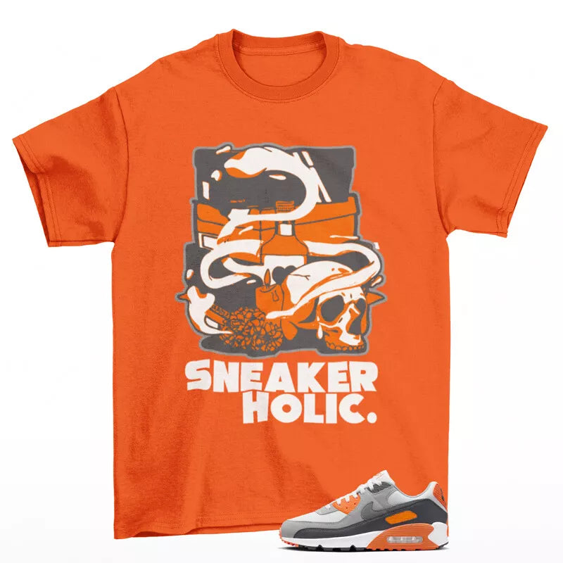 Sneaker Holic Shirt to Match Air Max 90 Safety Orange DM0029-108 T-Shirt, Sneaker Match Tee