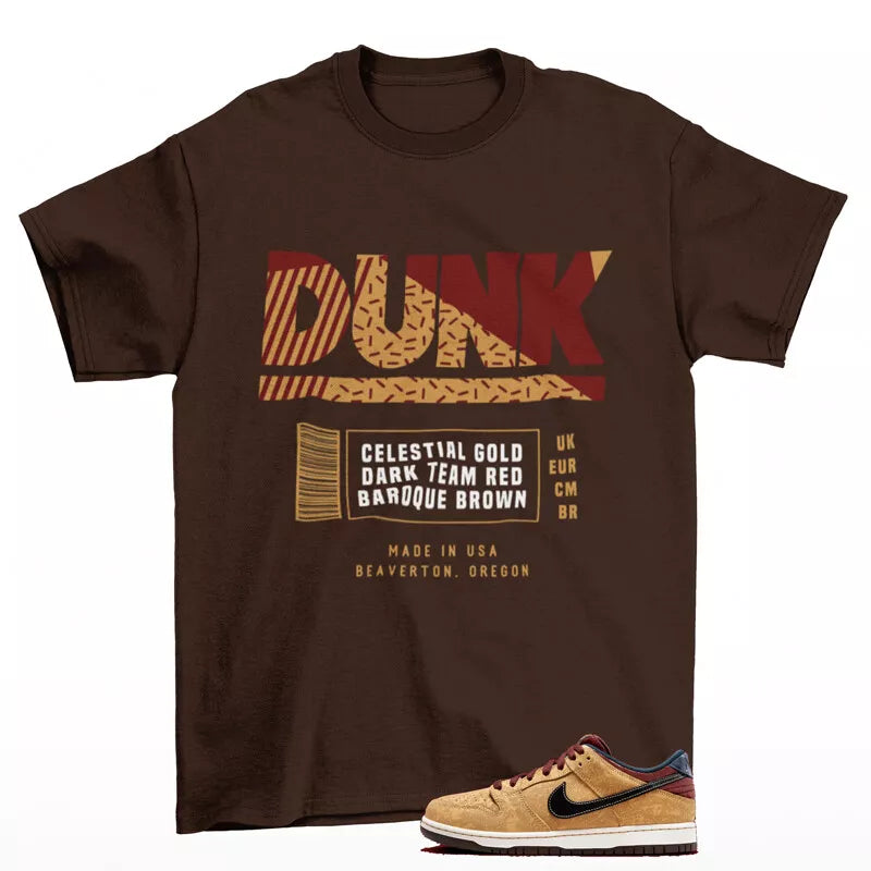 Sneaker Label Shirt to Match SB Dunk Low City of Cinema FZ1278-200 T-Shirt, Sneaker Match Tee