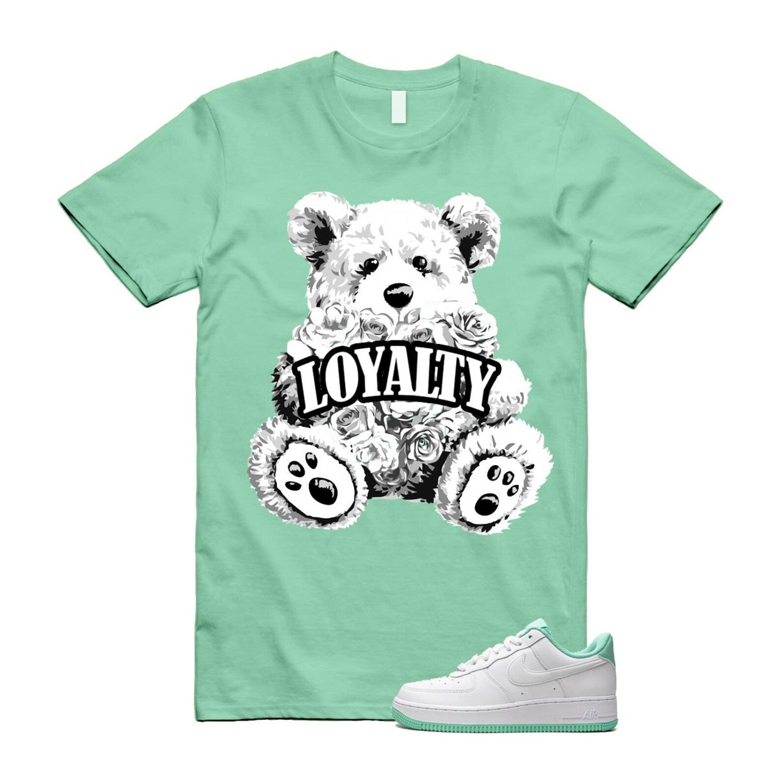 Air Force 1 Mint Foam Green Low White T Shirt Match LYLTY T-Shirt, Sneaker Match Tee
