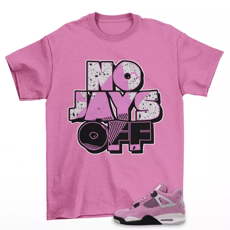 Jay All Day Sneaker Shirt Pink to Match Jordan 4 Retro Orchid AQ9129-501 T-Shirt, Sneaker Match Tee