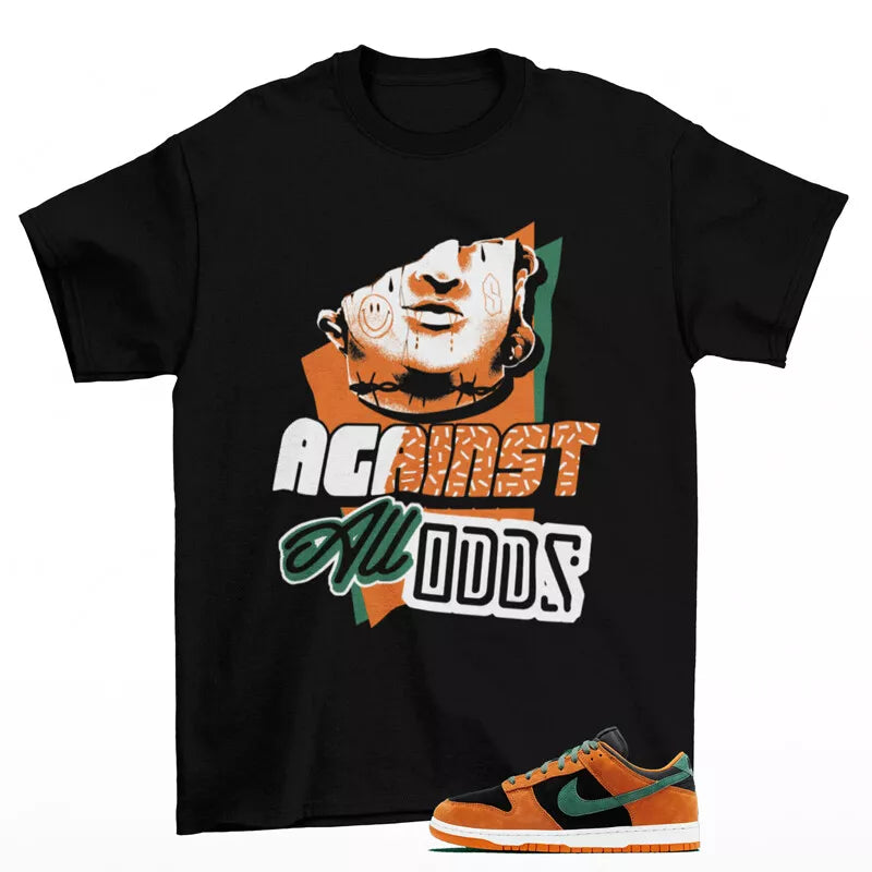 All Odds Sneaker Shirt Black to Match Dunk Low Ceramic DA1469-001 T-Shirt, Sneaker Match Tee