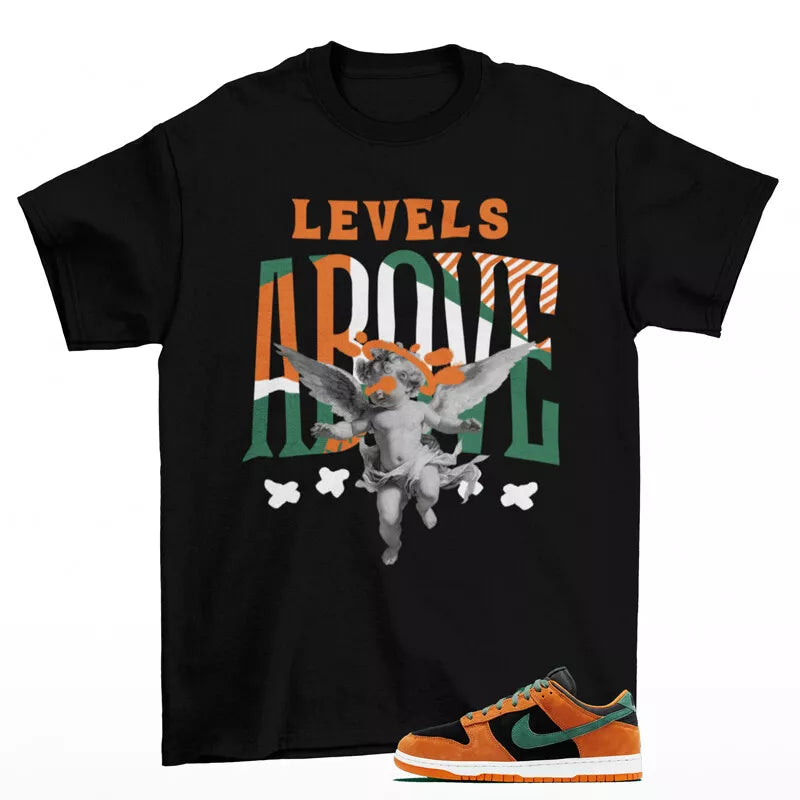 Levels Sneaker Shirt Black to Match Dunk Low Ceramic DA1469-001 T-Shirt, Sneaker Match Tee
