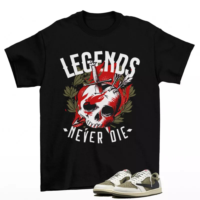 Legendary Shirt to Match Jordan 1 Low OG Travis Scott Reverse Olive DM7866-200 T-Shirt, Sneaker Match Tee