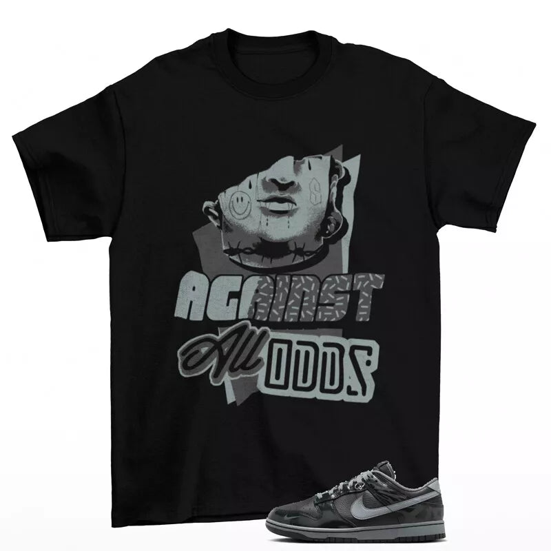 All Odds Sneaker Shirt Black to Match Dunk Low Berlin FZ3053-001 T-Shirt, Sneaker Match Tee