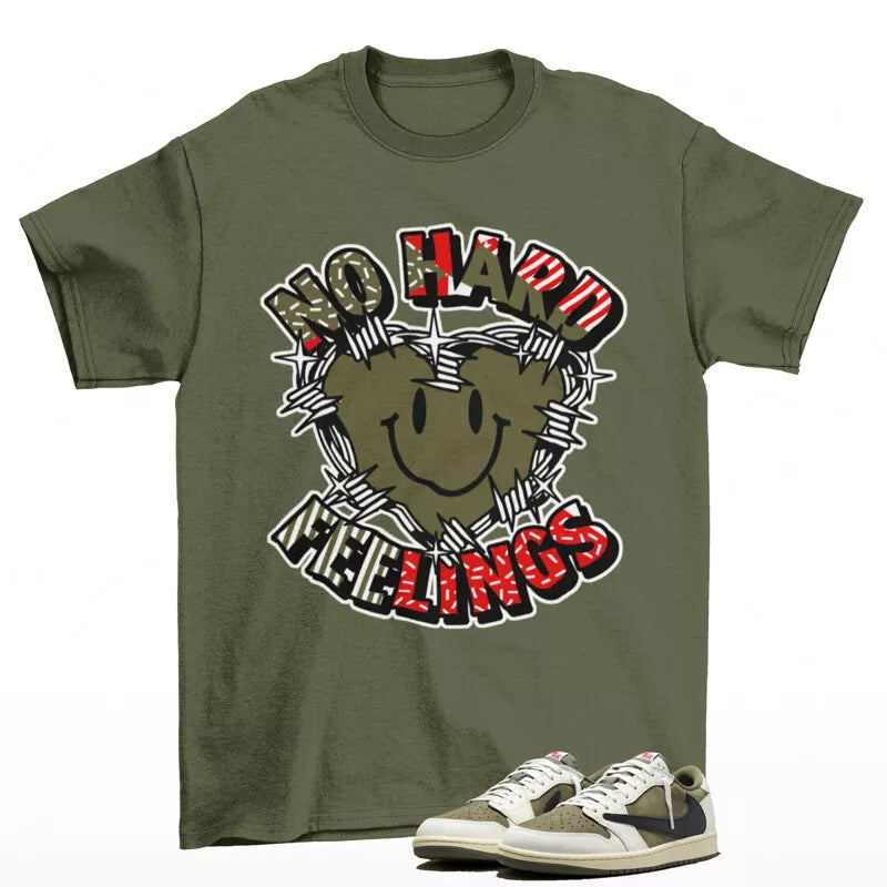 Feelings Shirt to Match Jordan 1 Low OG Travis Scott Reverse Olive DM7866-200 T-Shirt, Sneaker Match Tee