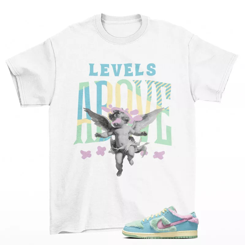 Levels Sneaker Shirt White to Match SB Dunk Low Verdy Visty FN6040-400 T-Shirt, Sneaker Match Tee